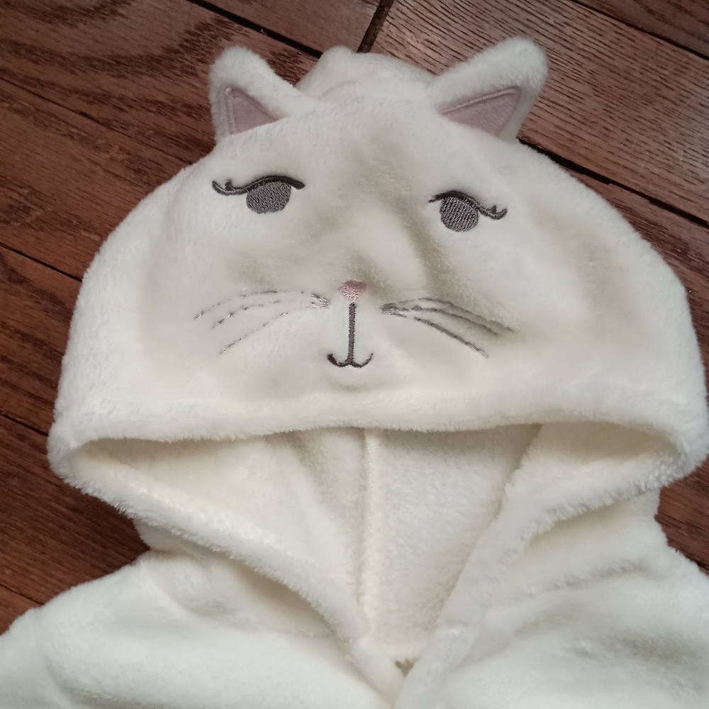 Fleece Cat-Ear Fuzzy Bath Robe - Picture 3 of 5